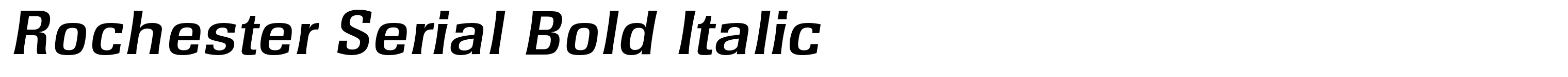 Rochester Serial Bold Italic